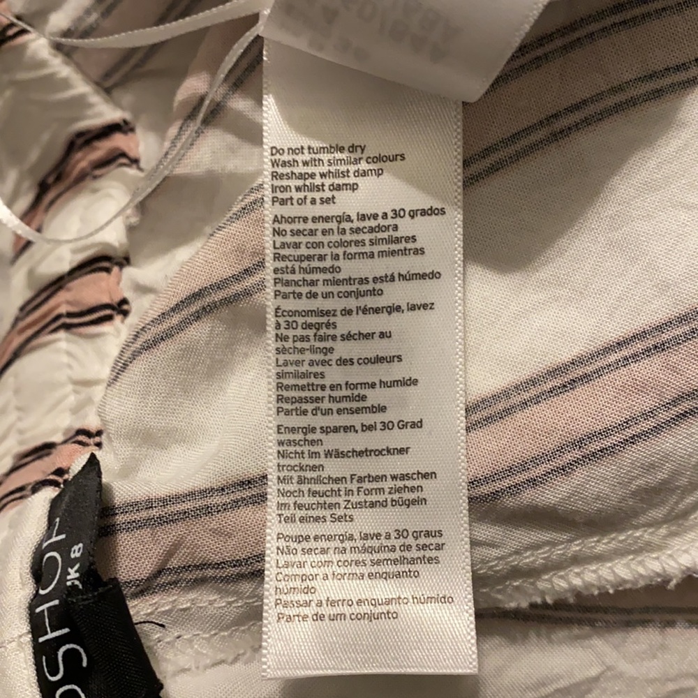 Topshop | Striped Drawstring Waist Casual Pants and Top - Picture 14 of 16